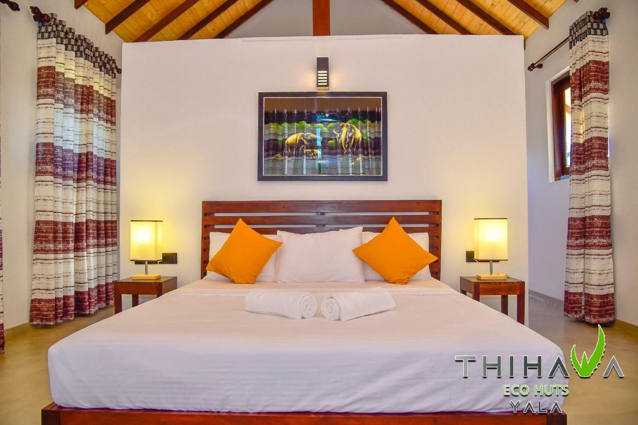 Thihawa Eco Huts Yala Bed & Breakfast Тисамахарама Екстериор снимка