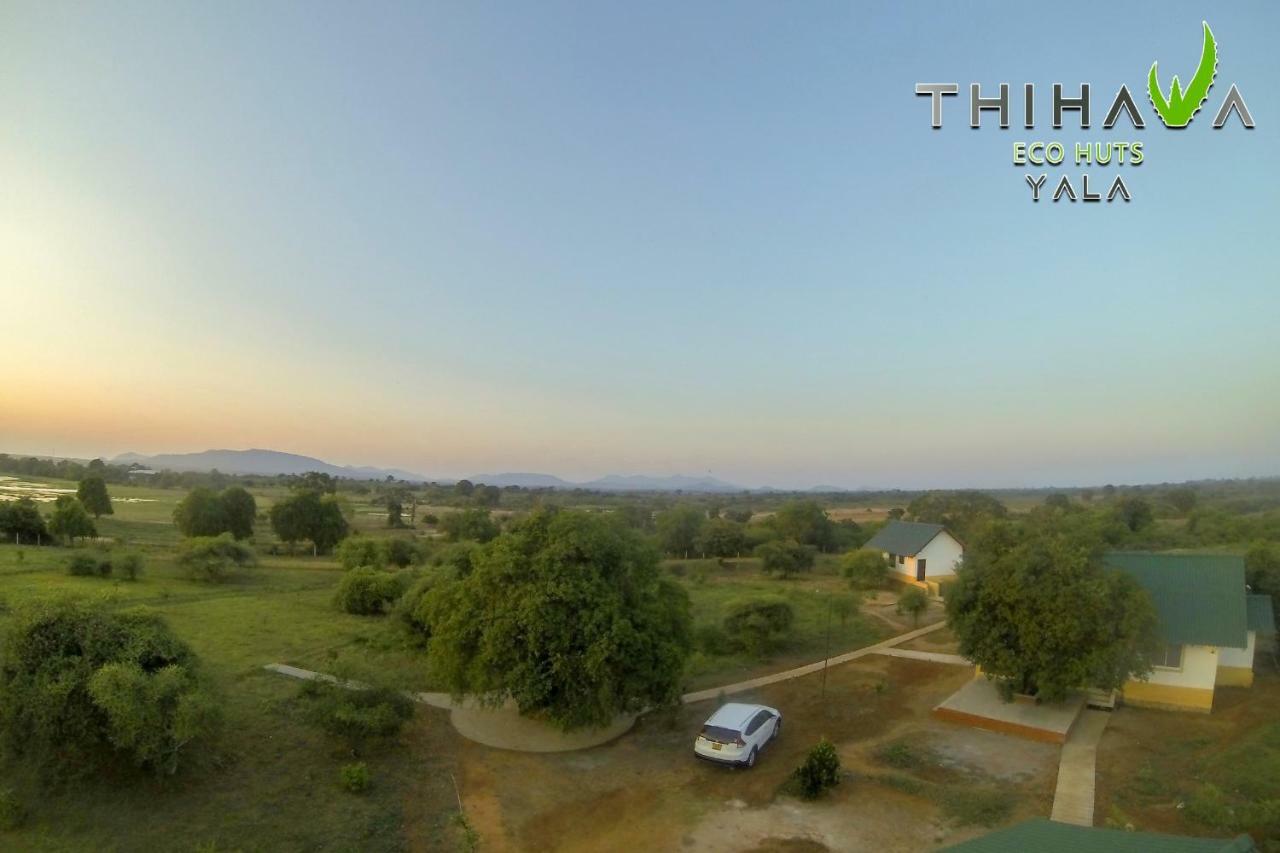 Thihawa Eco Huts Yala Bed & Breakfast Тисамахарама Екстериор снимка
